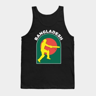 Bangladesh Cricket Batsman Bangladesh Flag Tank Top